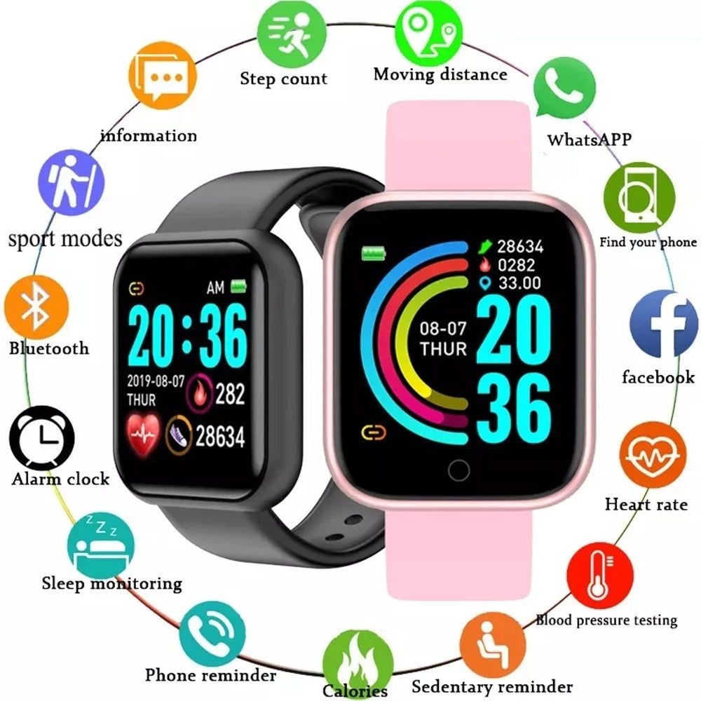 Smartwatch D20 Y68 Reloj Colores